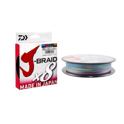 Köp Daiwa J-Braid X8 300m 0,35mm - Multicolour, på Miekofishing.se!