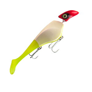 Köp Headbanger Shad Sinking 22 cm - UV Clown, online på Miekofishing.se!