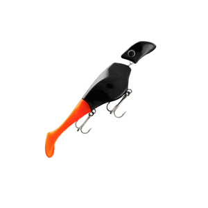 Köp Headbanger Shad Floating 16 cm - Black/Orange, online på Miekofishing.se!