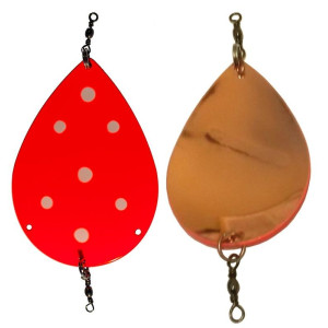 Köp Søvik DividalsBlinken 100mm - UV Fluo Orange/Koppar på MiEKO!