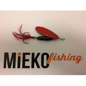 Köp Mieko Kobra Spinnare 10 gr - Svart/Blod Röd på Miekofishing.se!