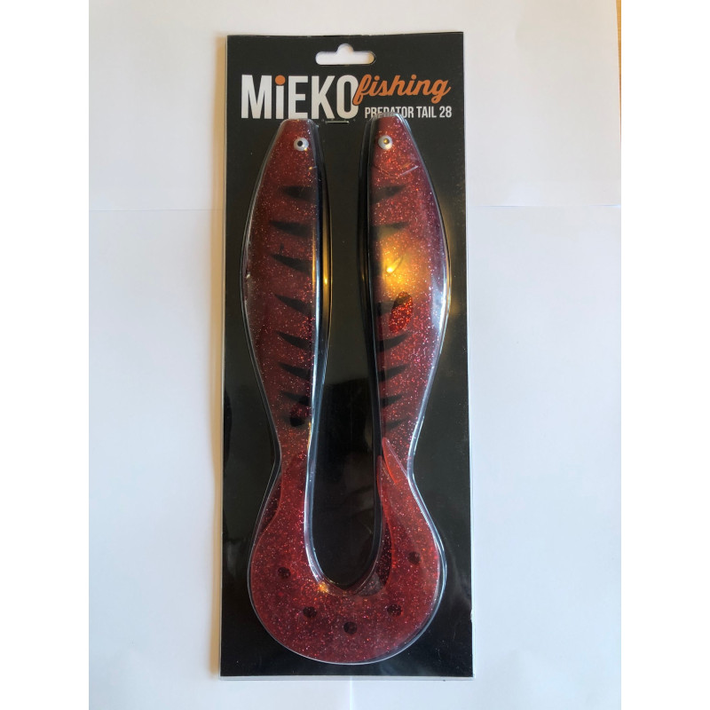 Köp din Mieko Predator Tail 28 - HAIL RÖD (2-Pack) på Mieko Fishing!