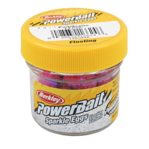 Köp PowerBait Floating Sparkle Power Eggs - Pink Scales online på Miekofishing!