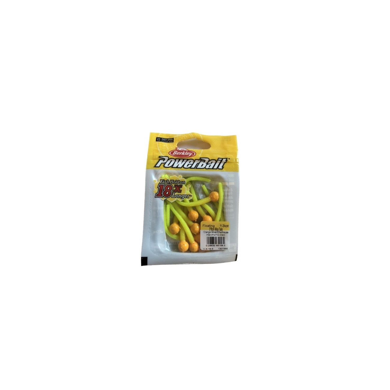 Köp Powerbait Mice Tail - Orange Silver / Chartreuse online på Miekofishing!