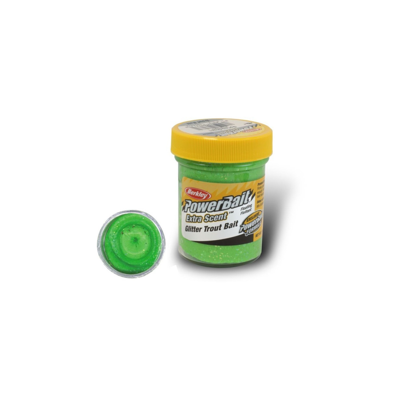 Köp Powerbait Natural Scent Glitter Garlic - Spring Green online på Miekofishing.se