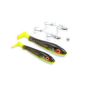 Köp Svartzonker Real Series "The Box" 21cm/17cm - Hot Eelpout (2-pack) på Miekofishing.se