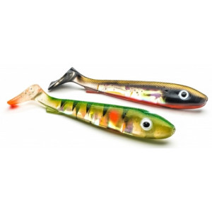 Köp SvartZonker Flash Series McRubber Jr 17cm - Shiner & Perch (2-pack) på Miekofishing.se