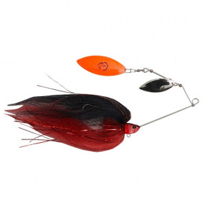 Köp SG Da'Mega Bush Spinnerbait 55g - Black and Red på Miekofishing.se!