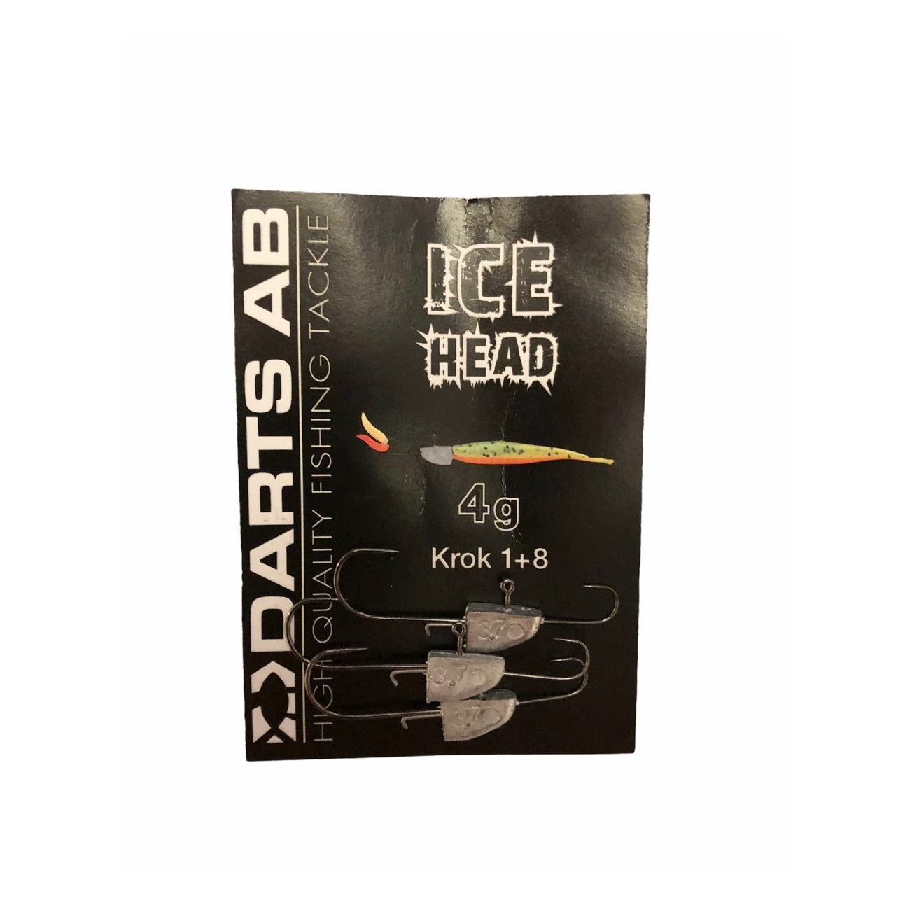 Köp Darts Slimline Ice Head 4g krok 1+8 (3-pack) på Miekofishing.se!