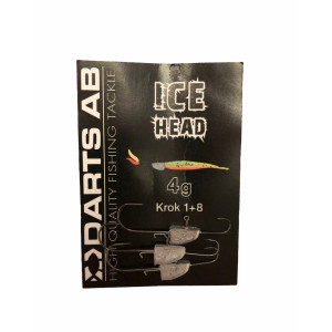 Köp Darts Slimline Ice Head 4g krok 1+8 (3-pack) på Miekofishing.se!