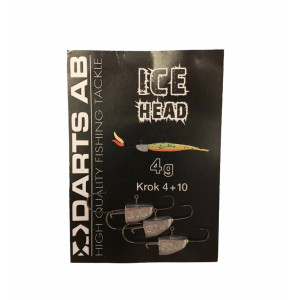 Köp Darts Slimline Ice Head 4g krok 4+10 (3-pack) på Miekofishing.se!