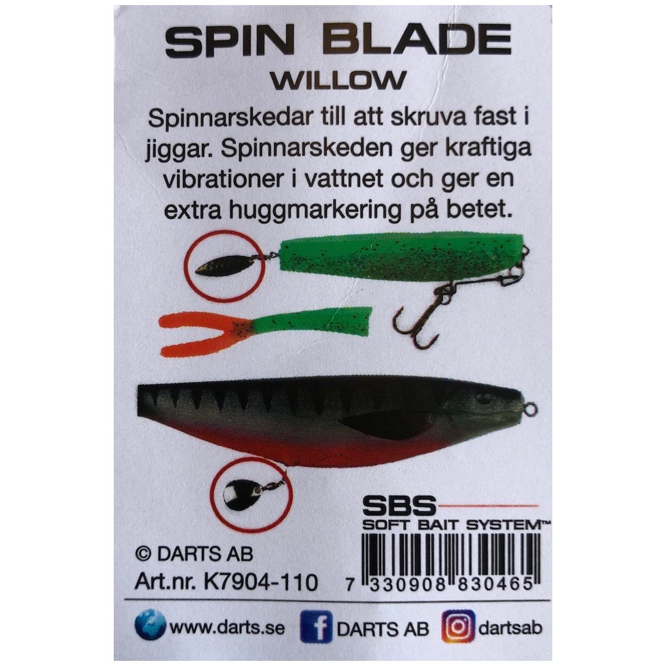 Köp Spin Blade - Willow (2-pack) på Miekofishing.se!