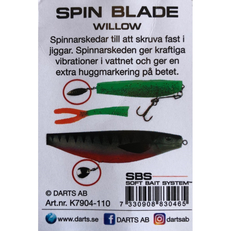 Köp Spin Blade - Willow (2-pack) på Miekofishing.se!