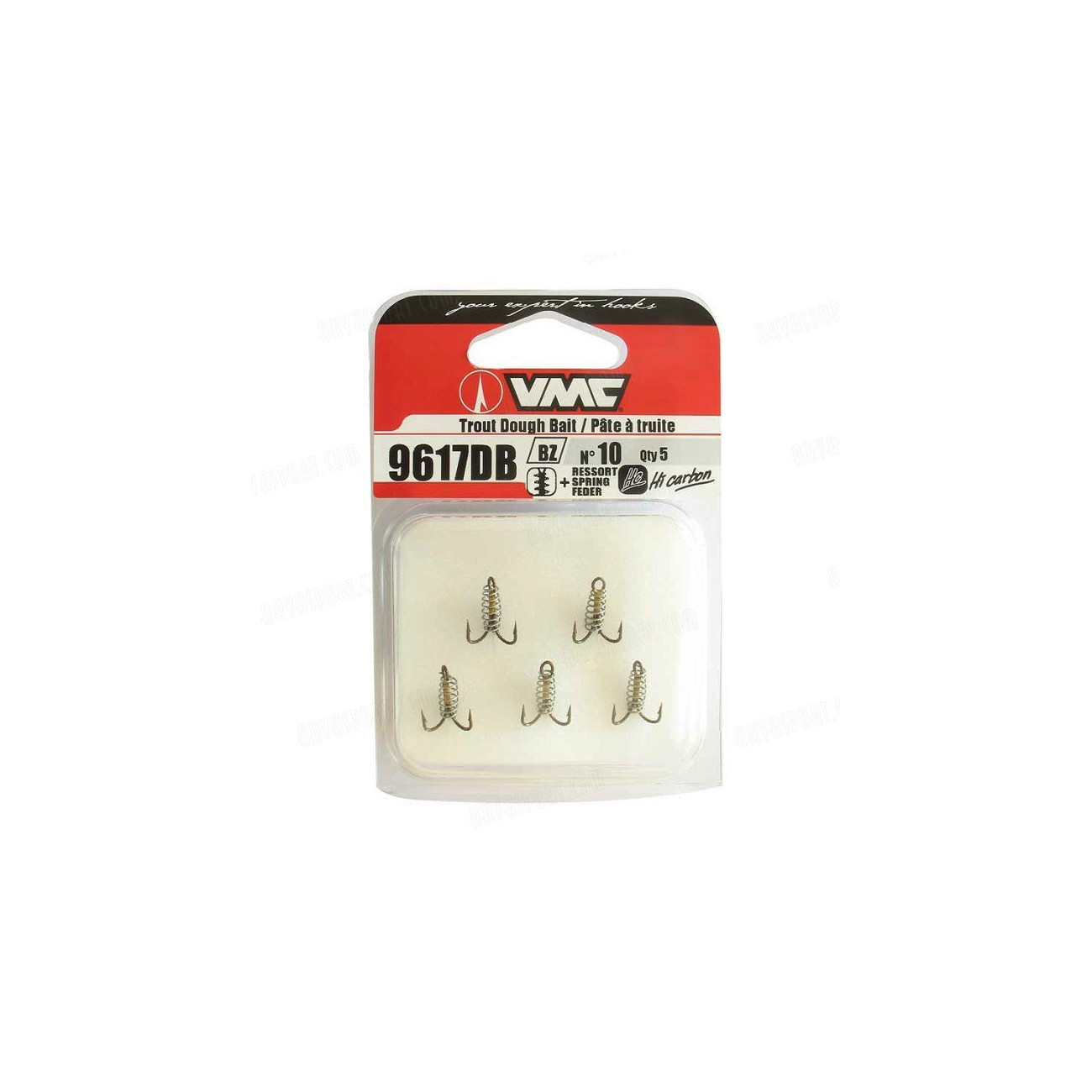 Köp VMC 9617DB Trekrok med spiral - stl 10 (5pack) på Miekofishing.se