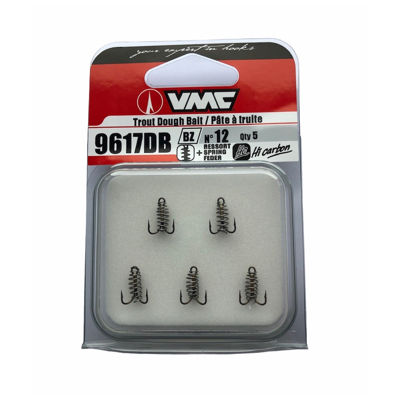 Köp VMC 9617DB Trekrok med spiral - stl 12 (5pack) på Miekofishing.se