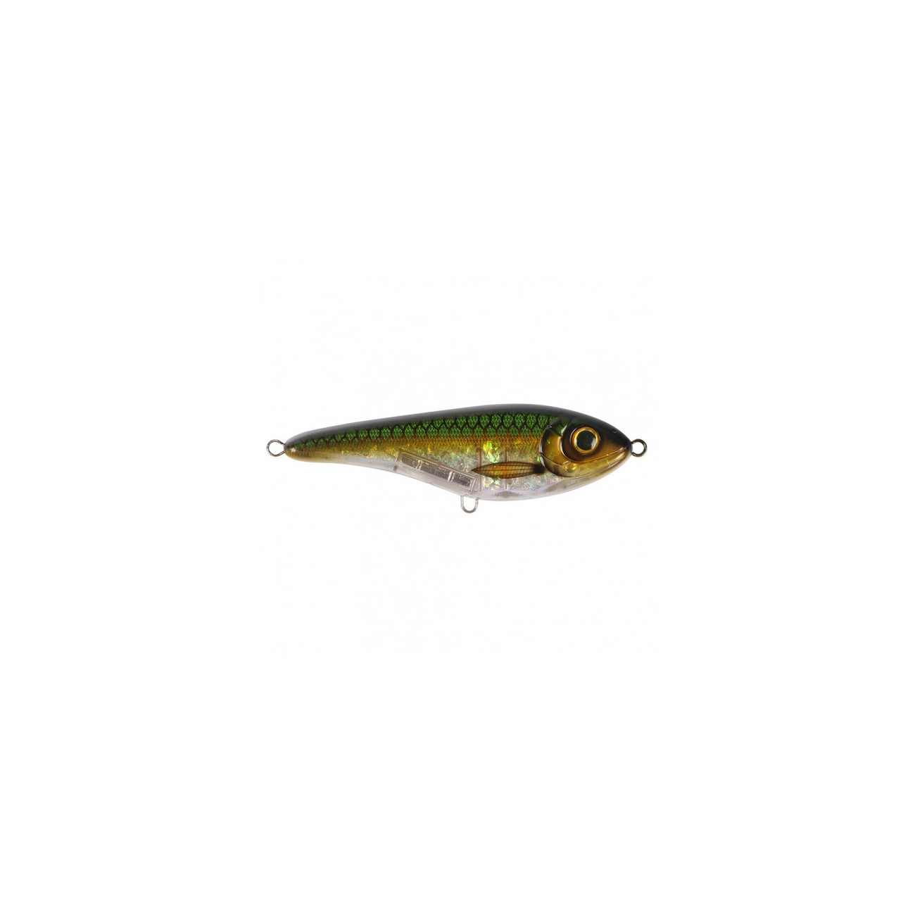 Köp Baby Buster Jerkbait 10 cm - Emerald Herring på Miekofishing.se!