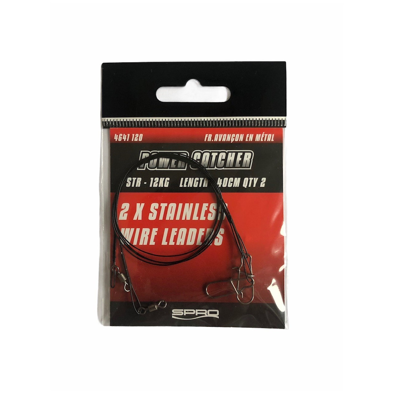 Köp PC WIRE LEADER 12kg 40cm Gäddtafs 2-pack på Miekofishing.se!