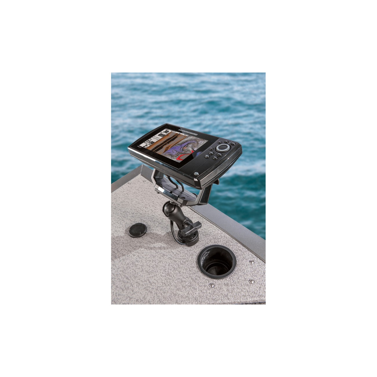 Köp Ram Mount Riser Plate - Kabelgenomföring 65 mm på Miekofishing.se!