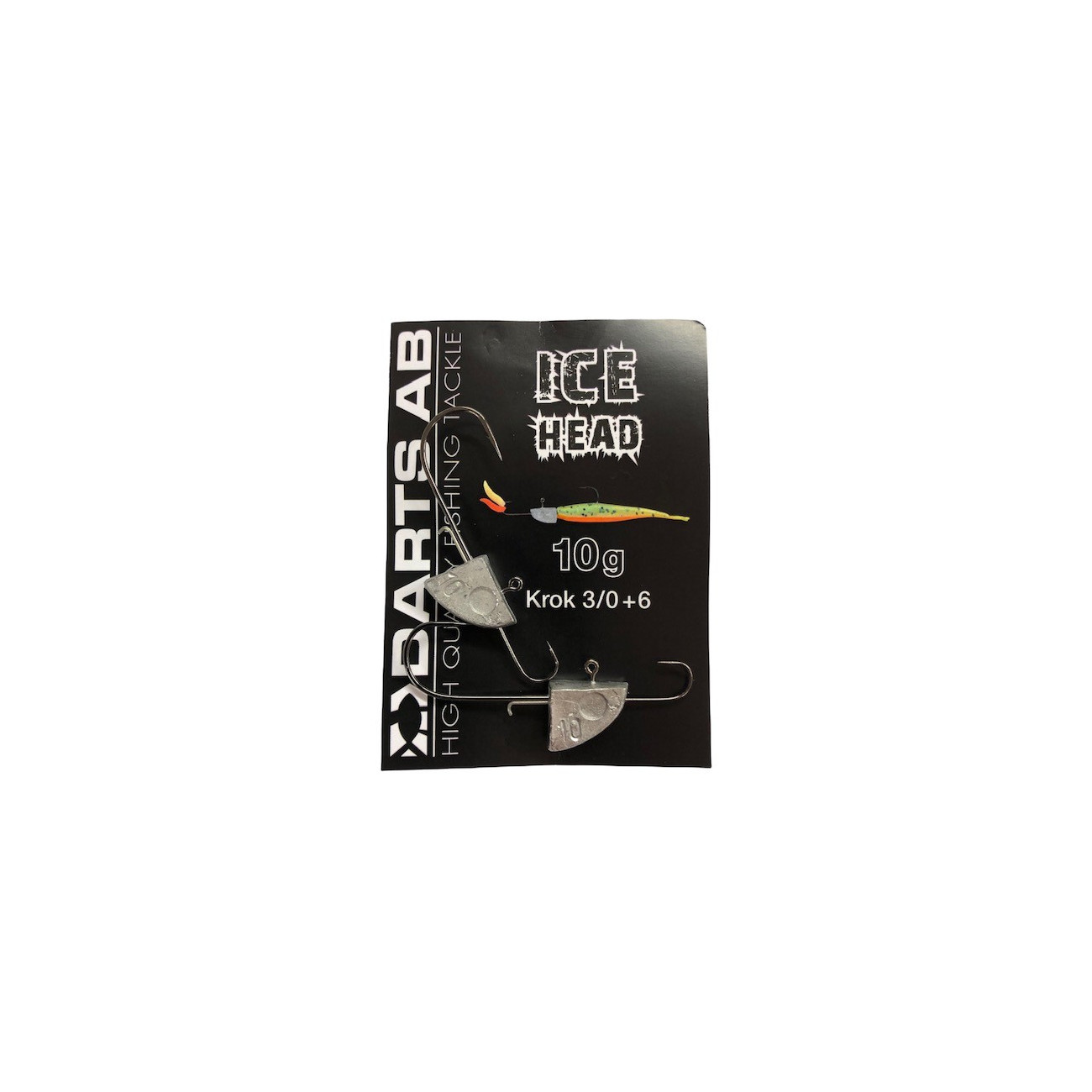 Köp Darts Slimline Ice Head 10g krok 3/0+6 (2-pack) på Miekofishing.se