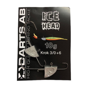 Köp Darts Slimline Ice Head 10g krok 3/0+6 (2-pack) på Miekofishing.se