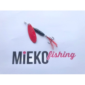Köp Mieko Kobra Spinnare 15 gr - Svart/Blod Röd på Miekofishing.se!