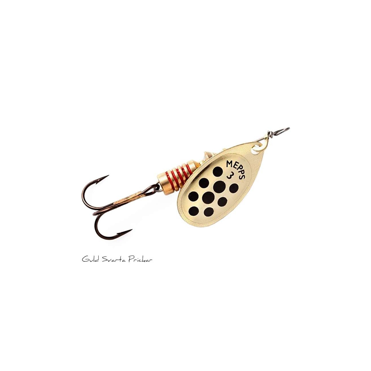 Köp Mepps Aglia med prickar 3 - Guld/Svart på Miekofishing.se!