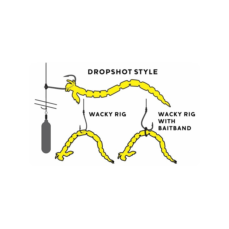 Köp Westin BloodTeez 7,5 cm - Fluo Yellow (8-pack) på Miekofishing.se!
