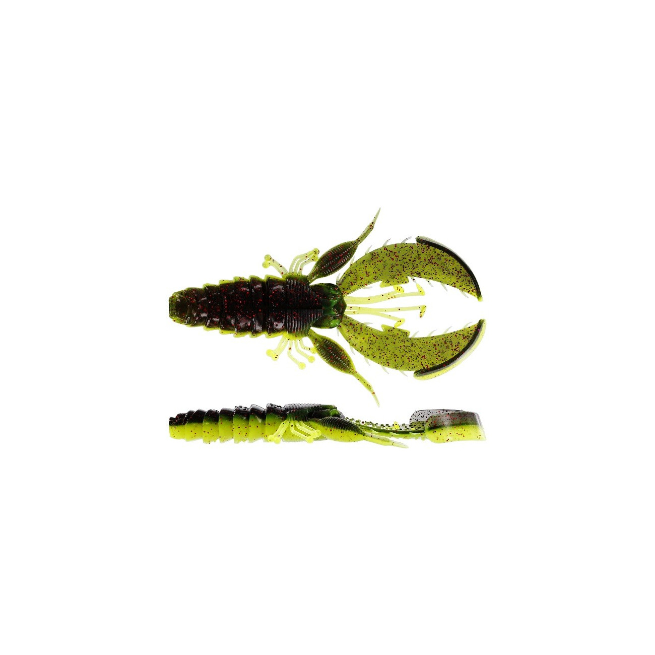 Köp CreCraw Creaturebait 6,5 cm - Black/Chartreuse på Miekofishing.se!