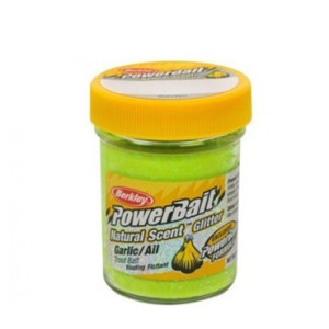 Köp Powerbait Natural Scent Glitter Garlic -Chartreuse på Miekofishing