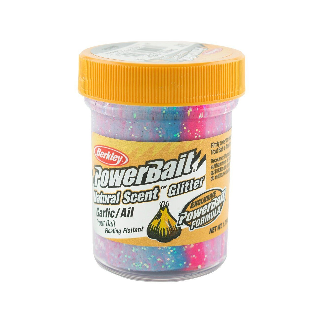 Köp Powerbait Natural Scent Glitter Garlic - Captain America online på Miekofishing!