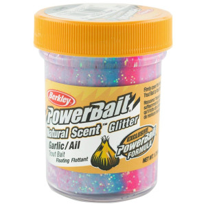 Köp Powerbait Natural Scent Glitter Garlic - Captain America online på Miekofishing!