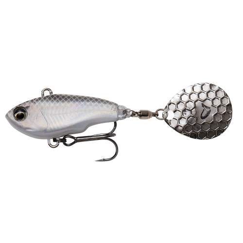 Köp Fat Tail Spin 6.5cm 16g - WHITE / SILVER på MiEKOfishing.se!