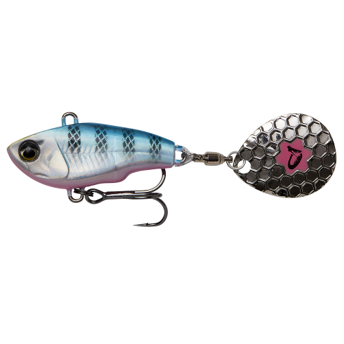 Köp Fat Tail Spin 6.5cm 16g - BLUE SILVER PINK på MiEKOfishing.se!