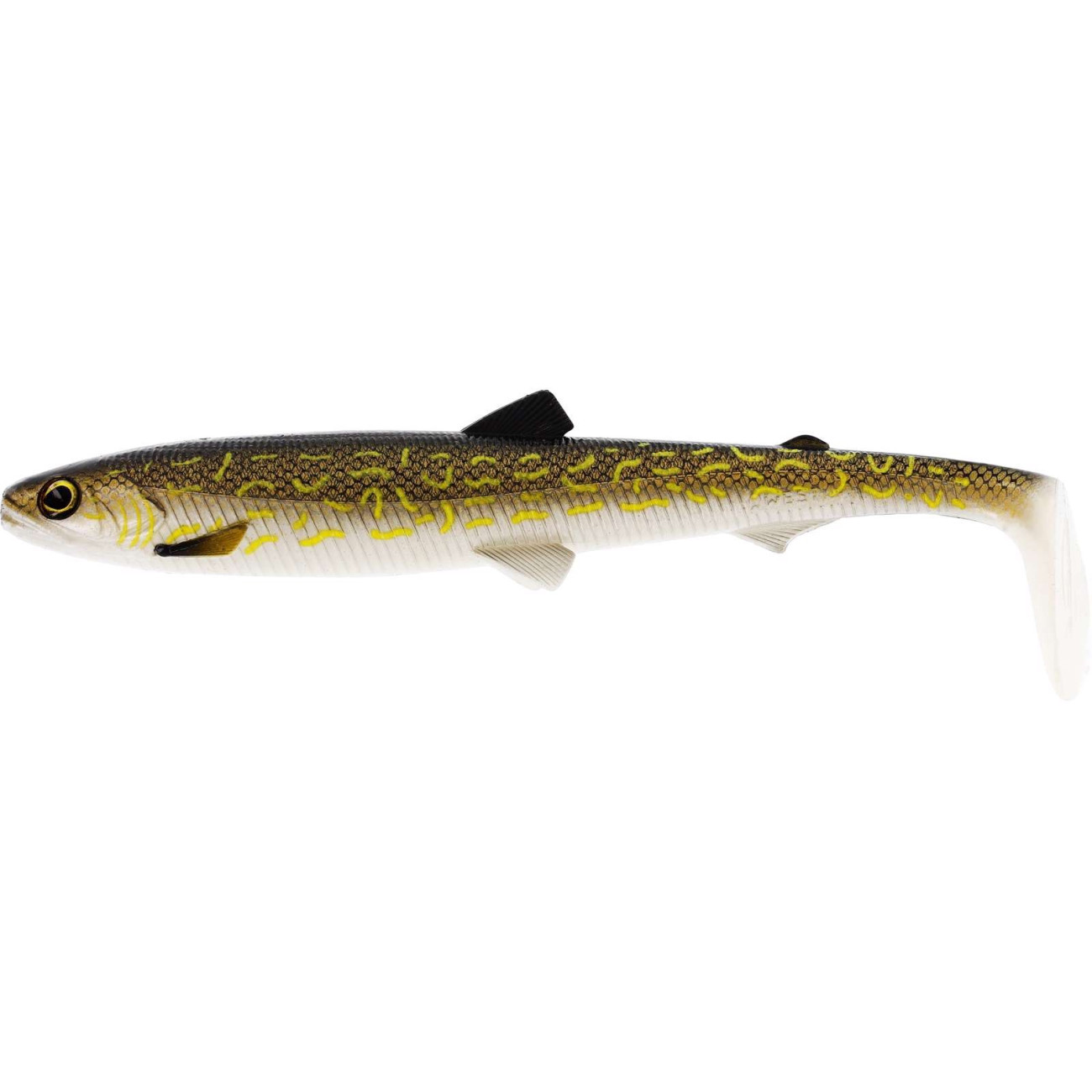 Köp BullTeez Shadtail 24cm 107g - Natural Pike, på Miekofishing.se!