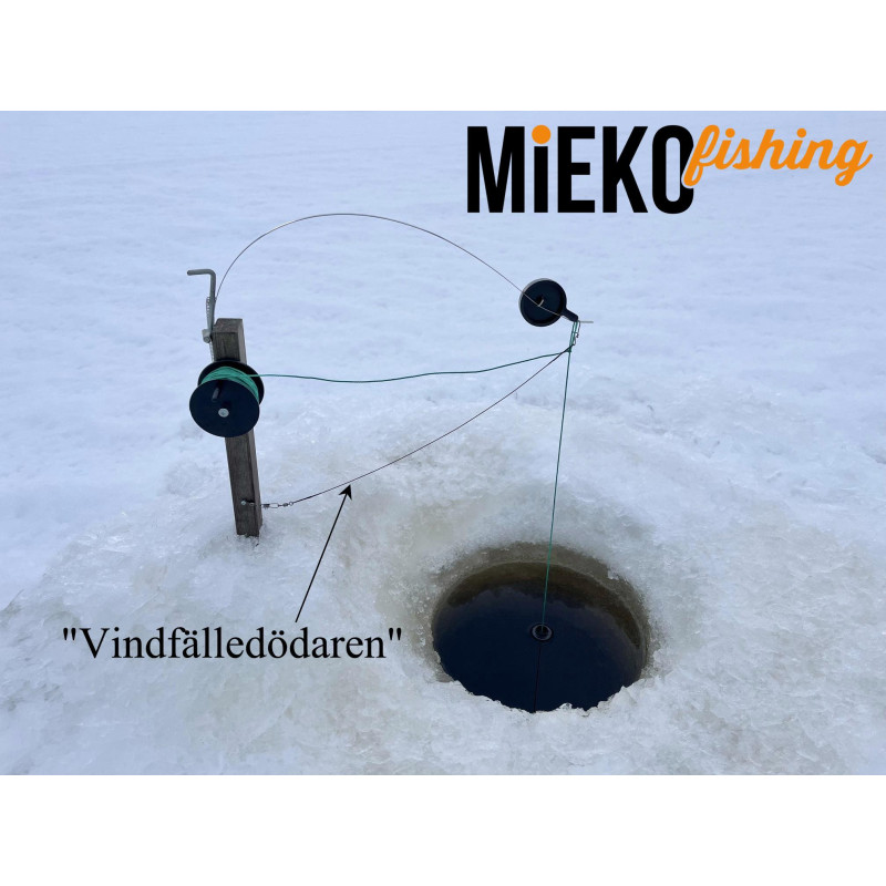 Köp ditt ultimata angeldon BLACK LINE edition med monterad WM-mekanism, angelkrok och frysplugg på Mieko Fishing!