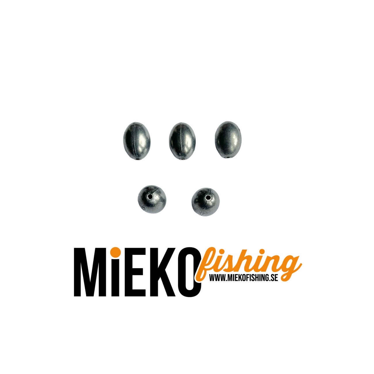 Köp blyfria kulsänken med hål - 10 gram (5-pack) på Mieko Fishing!