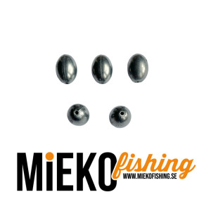 Köp blyfria kulsänken med hål - 10 gram (5-pack) på Mieko Fishing!