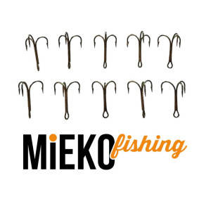 Köp ditt 10-pack Mustad trekrok storlek 1/0 på Mieko Fishing!