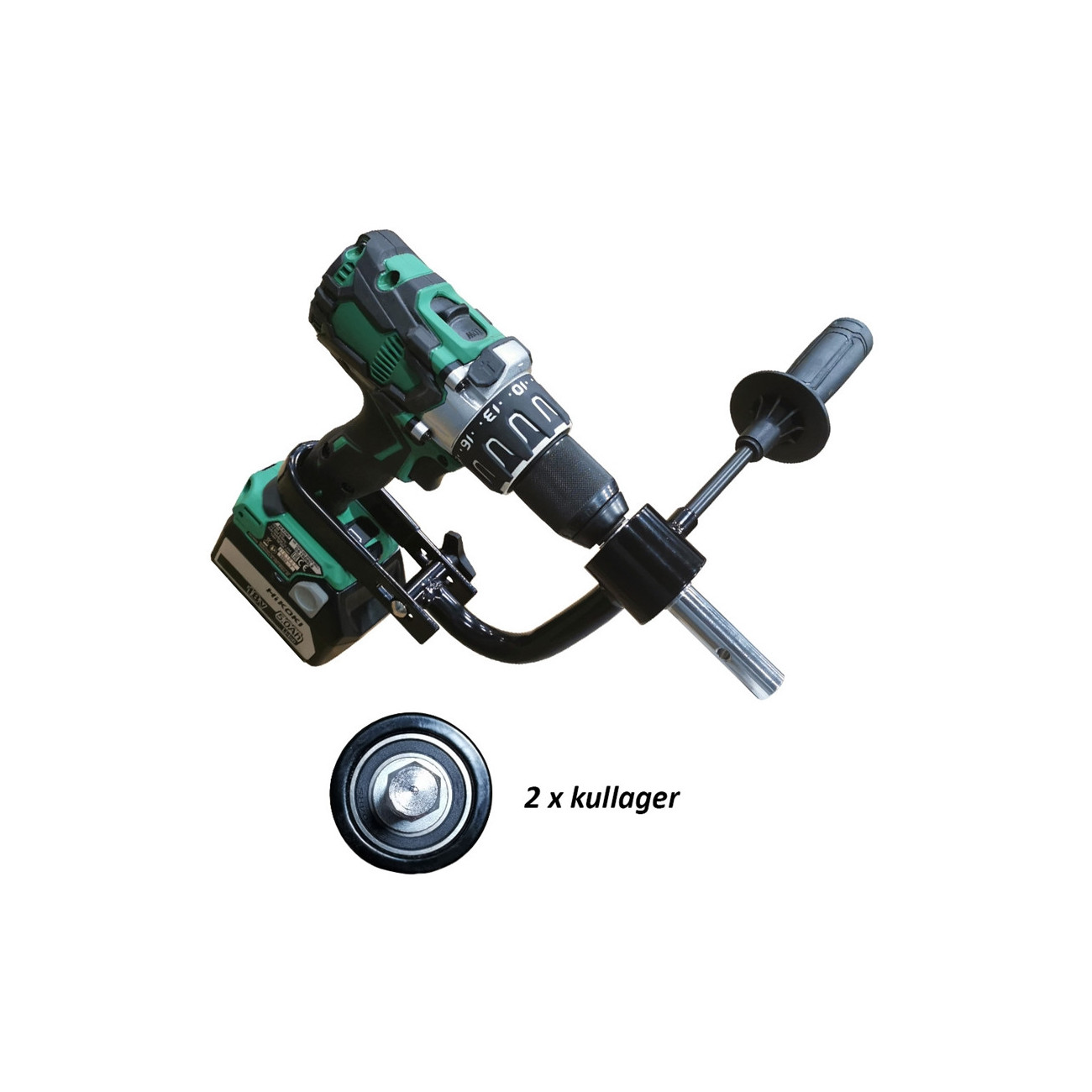 Köp Adapter (skruvdragare) m handtag till Isborr 18 mm på MiEKO