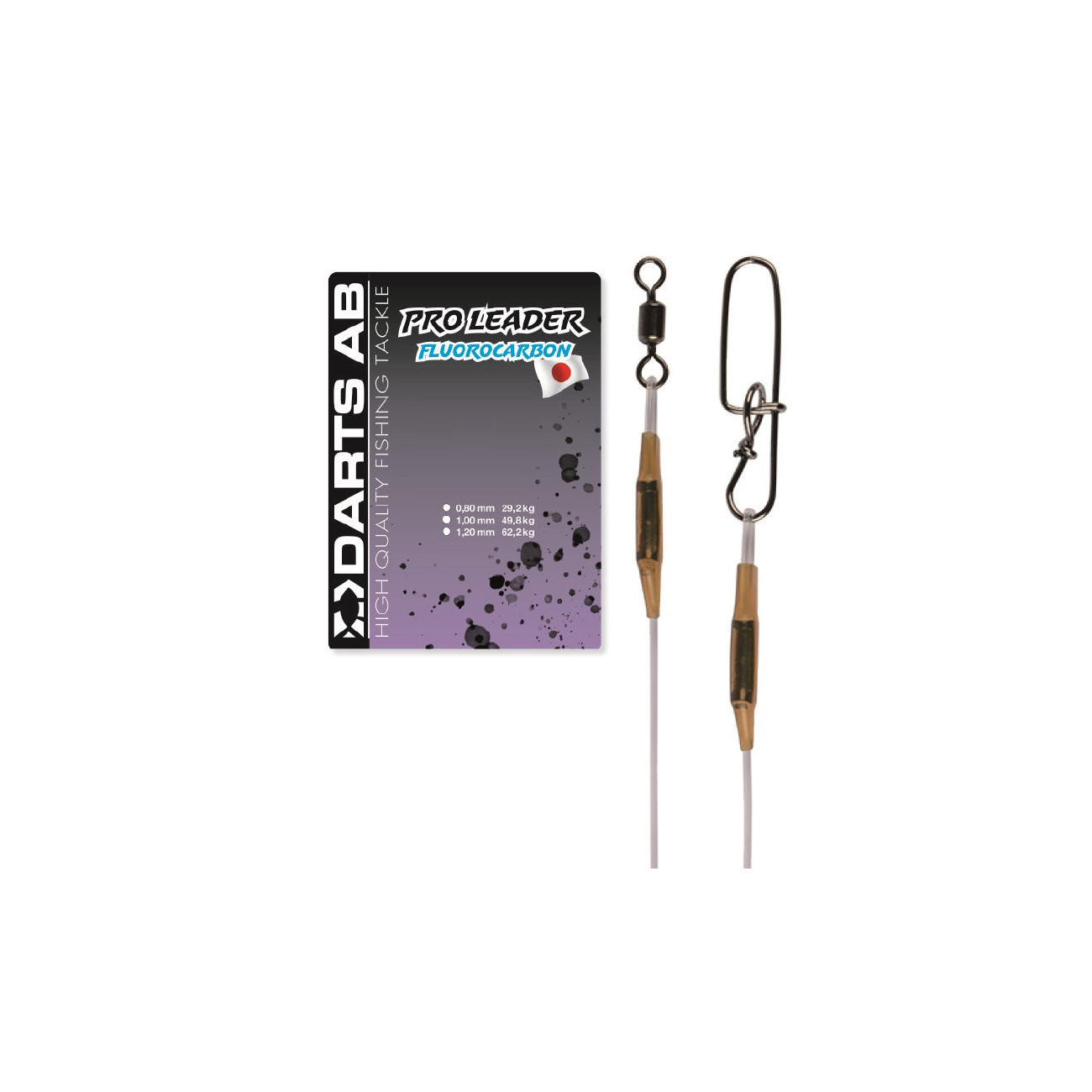 Köp Darts Fluorocarbontafs - HEAVY 60cm på Miekofishing.se!