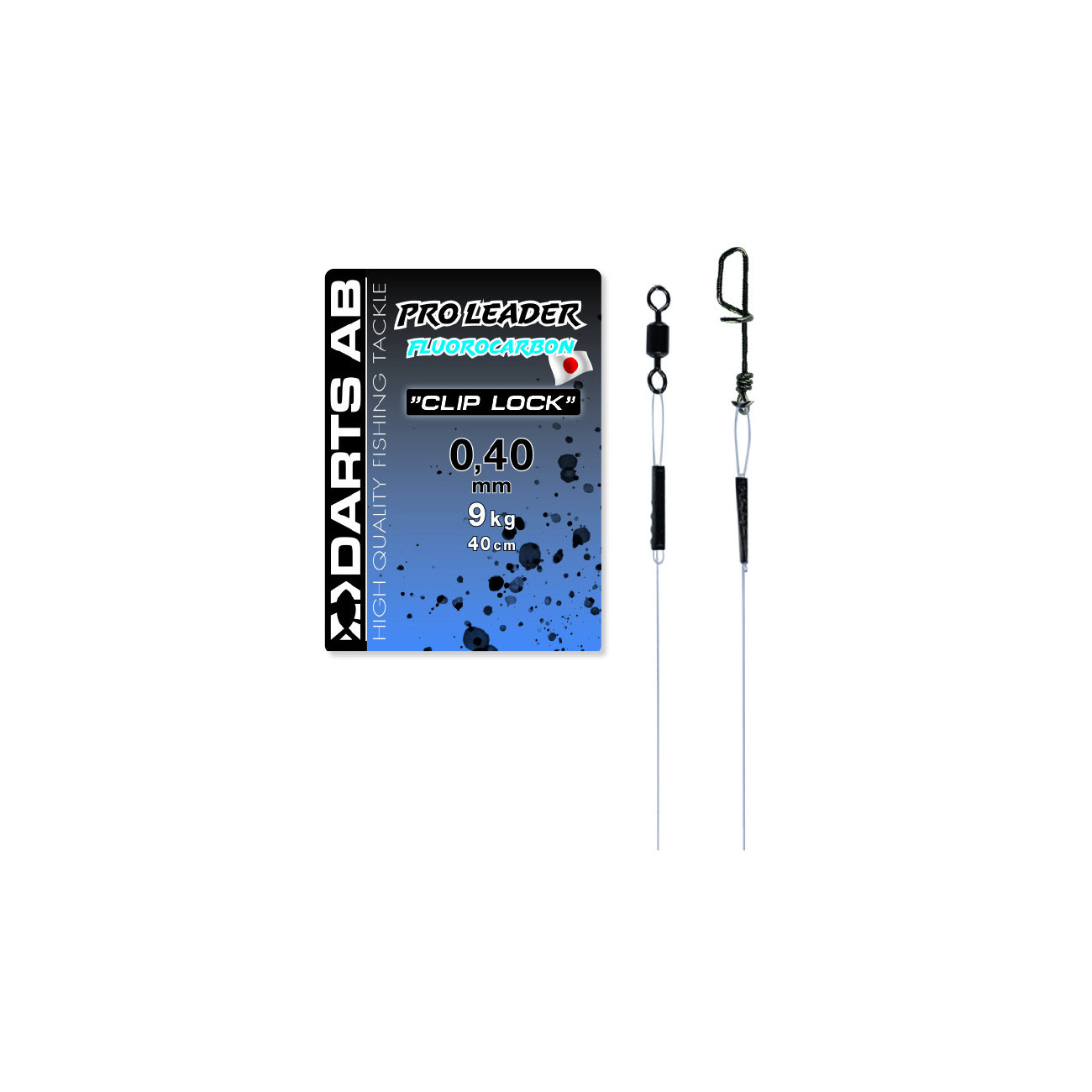 Köp Darts Fluorocarbontafs - CLIP LOCK 40cm på Miekofishing.se!
