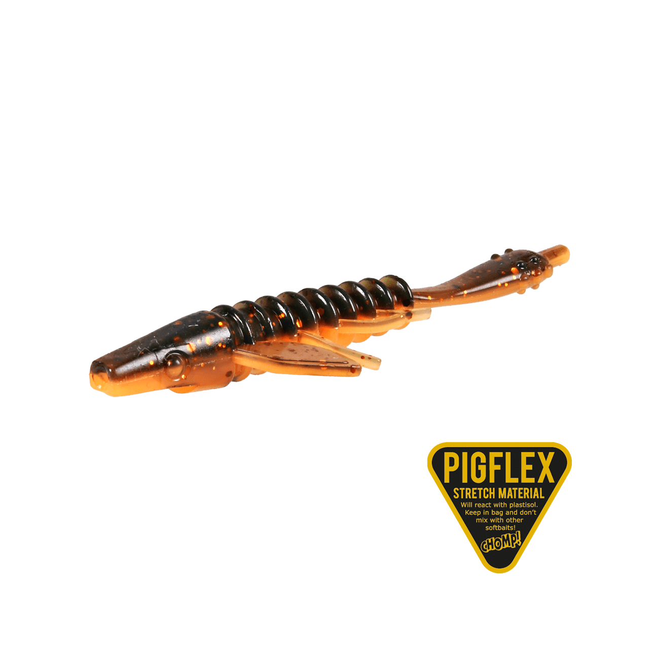 Köp Pigster Gecko 8,5cm 2,5g - Black Pumpkin (4-pack) på Miekofishing