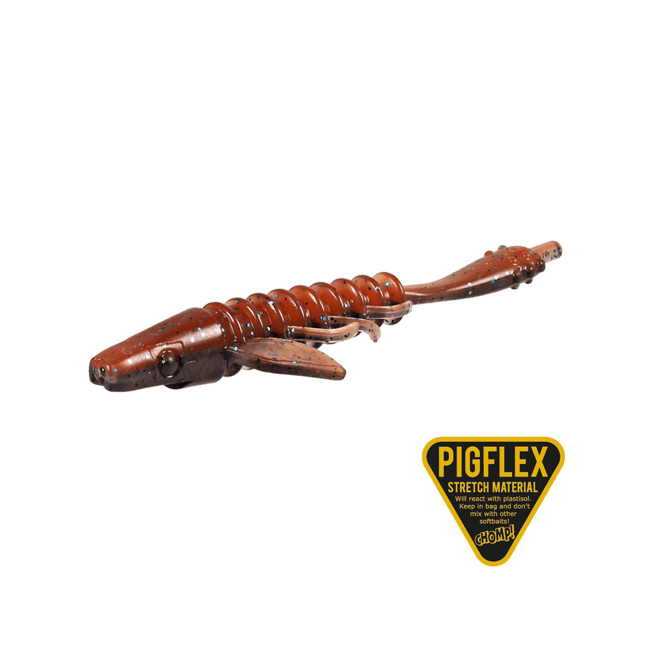 Köp Pigster Gecko 8,5cm 2,5g - Cinnamon Smoke Flake (4-pack) på Miekofishing