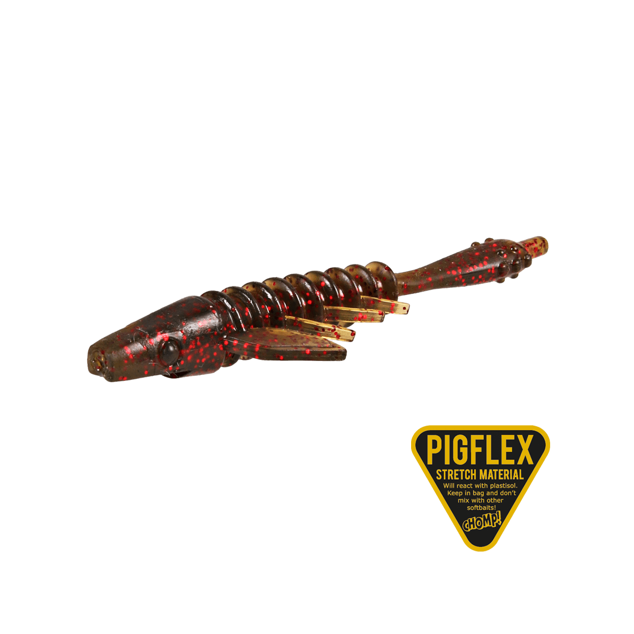 Köp Pigster Gecko 8,5cm 2,5g - Watermelon Red Flake (4-pack) på Miekofishing