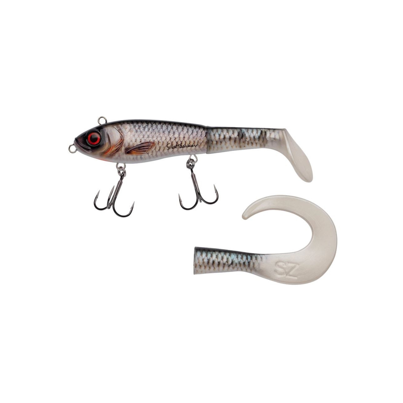 Köp Abu SvartZonker McHybrid 16,5cm - Real Roach på Miekofishing.se!