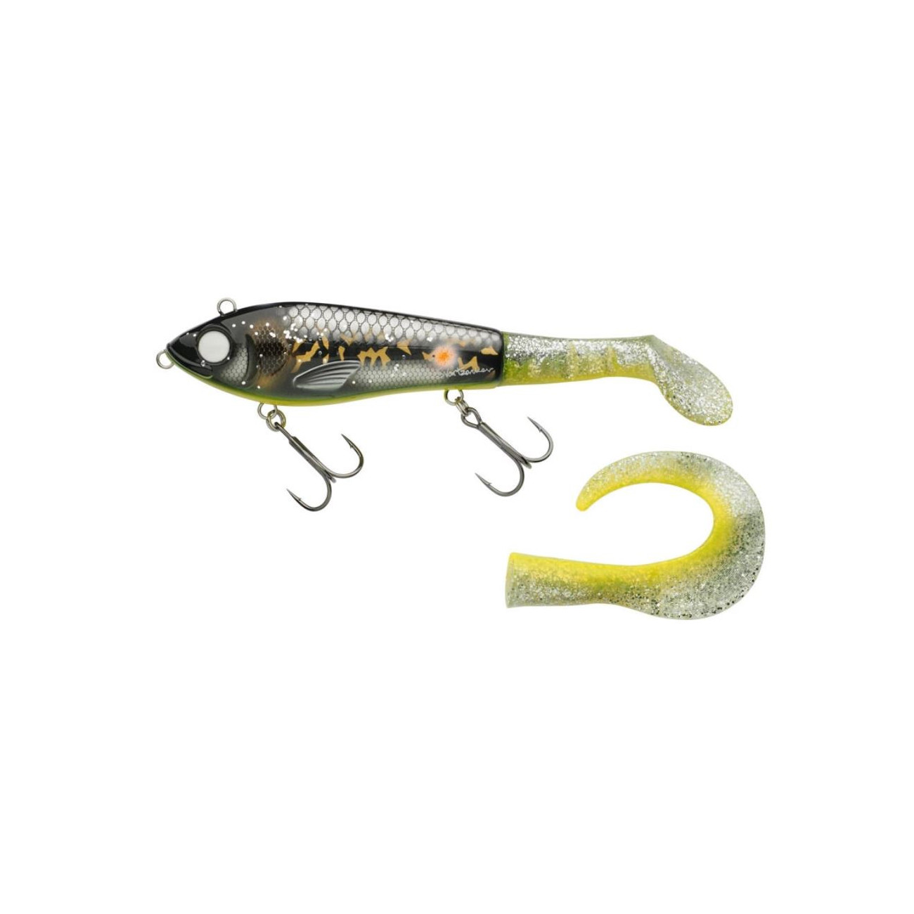 Köp Abu SvartZonker McHybrid 16,5cm - Ghost Walleye på Miekofishing.se!