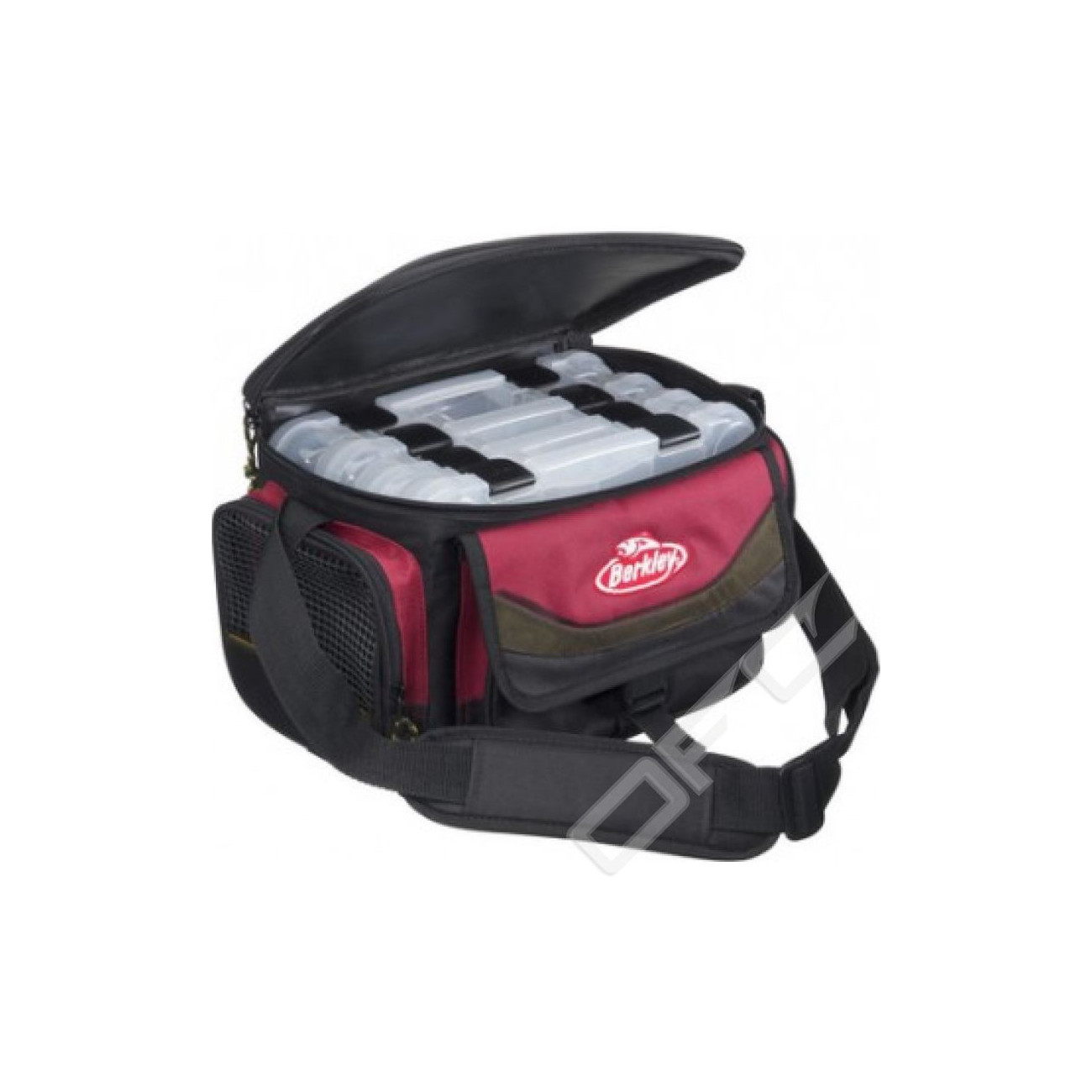 Köp Berkley betesväska inklusive 4 askar - Vinröd på Miekofishing.se!