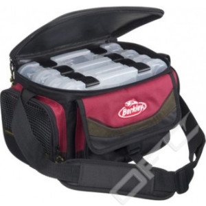 Köp Berkley betesväska inklusive 4 askar - Vinröd på Miekofishing.se!