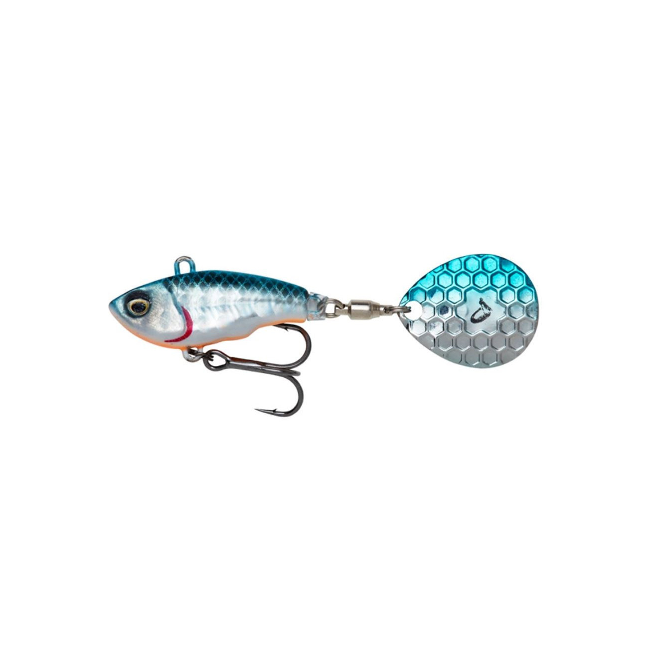 Köp SG Fat Tail Spin 6,5cm 12,5g - Blue Silver på Miekofishing.se!