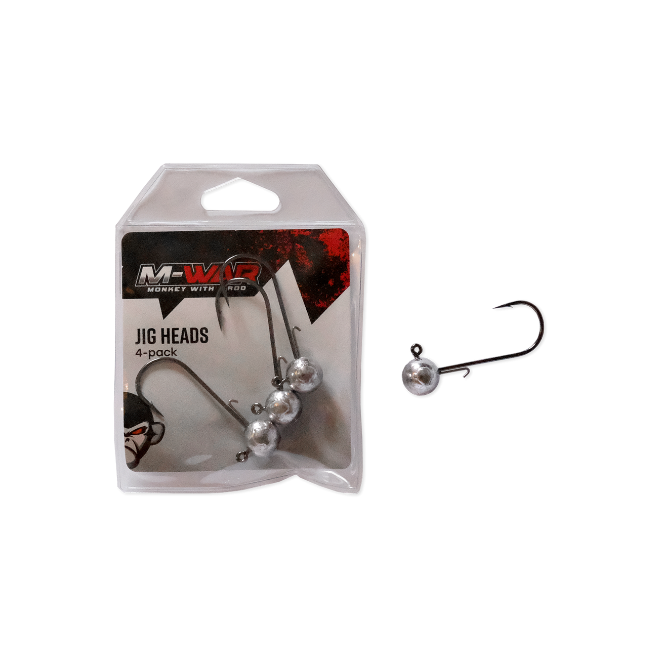 Köp M-WAR Jiggskallar 4/0 (BKK) 10gr 4-pack på Miekofishing.se!
